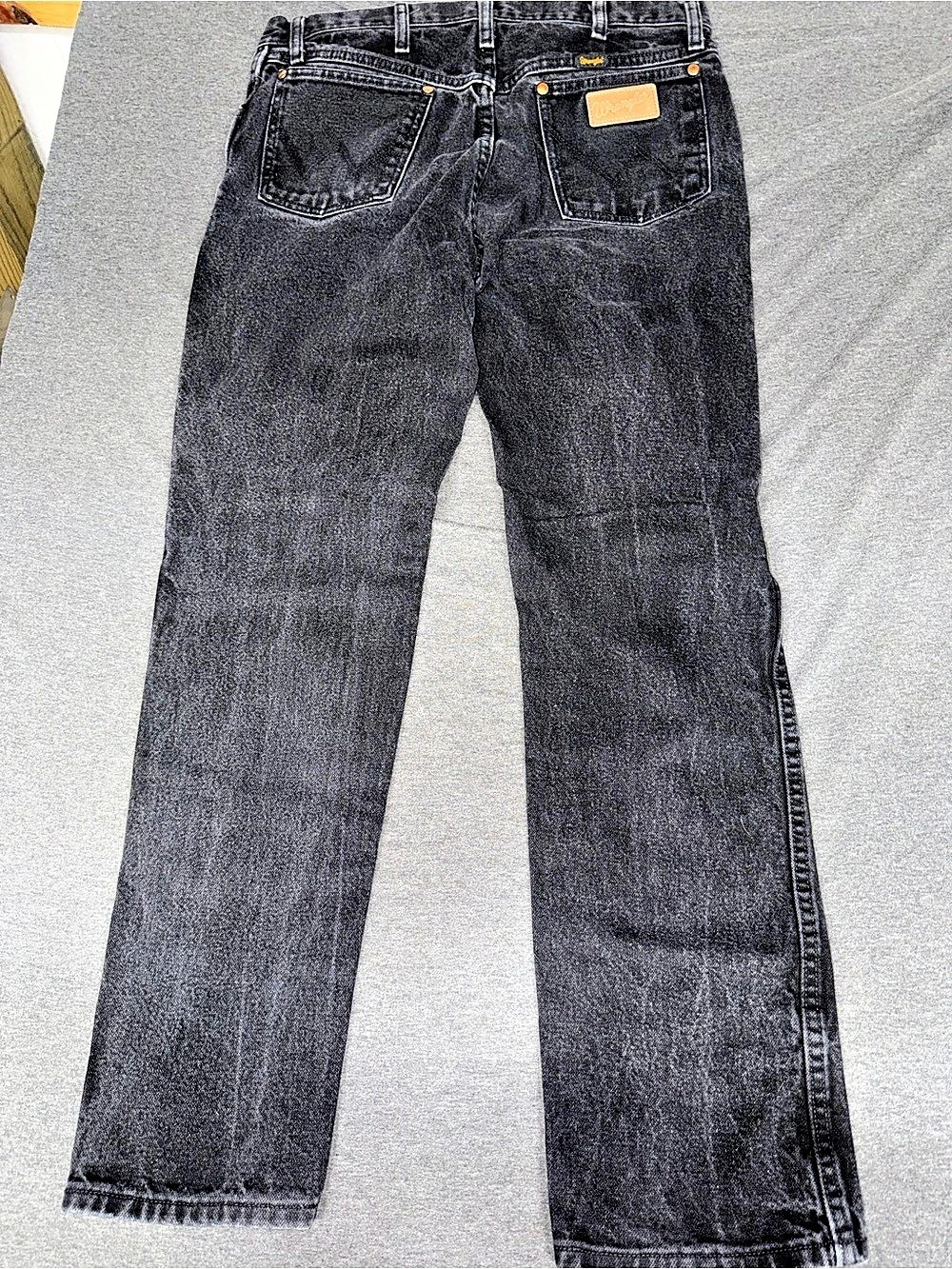 Wrangler Relaxed Fit Straight Leg Jeans Black Waist 32x32